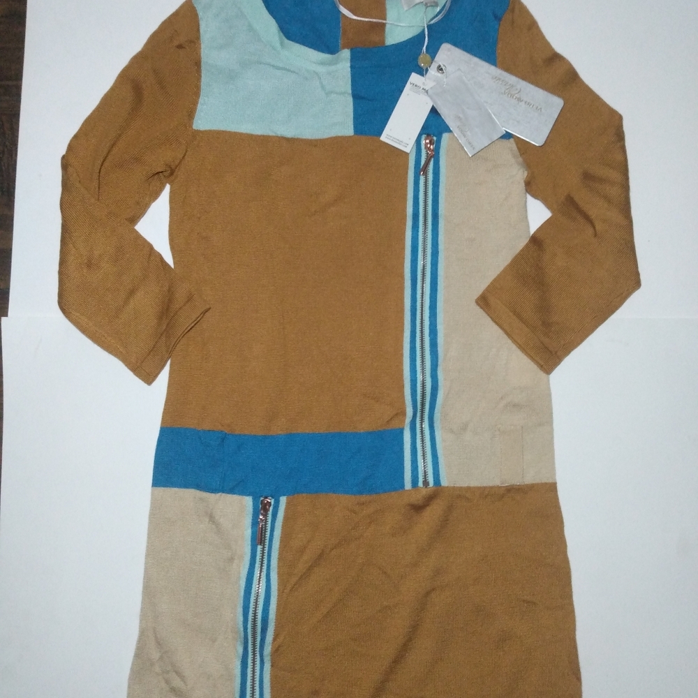 Vero Moda Classics Enrich 3/4 Long Knit Dress Small